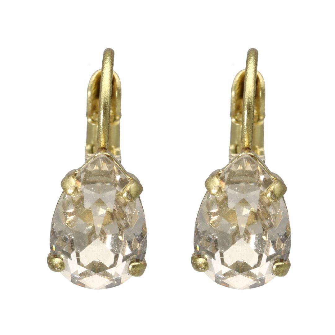 Swarovski Druppel Dormeuses Klein Goud