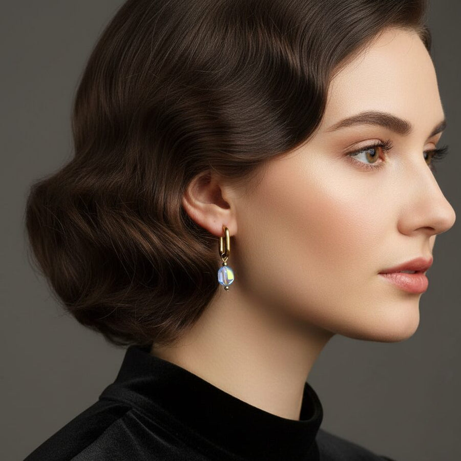 Glass Bead Hoops