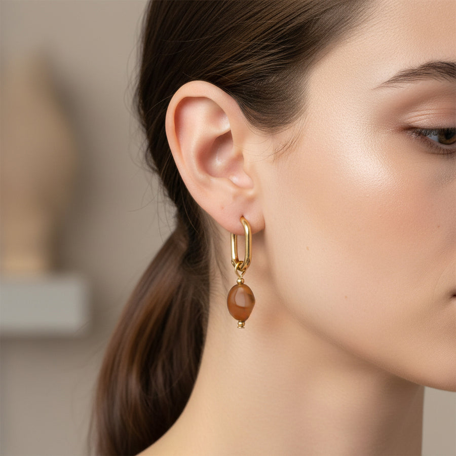 Glass Bead Hoops