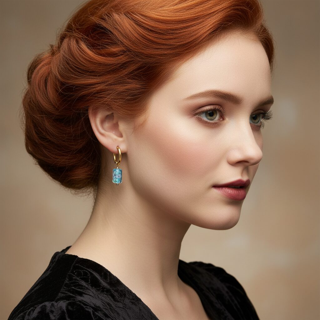 Glass Bead Hoops