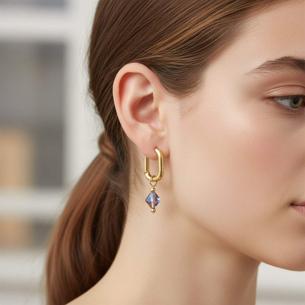 Glass Bead Hoops