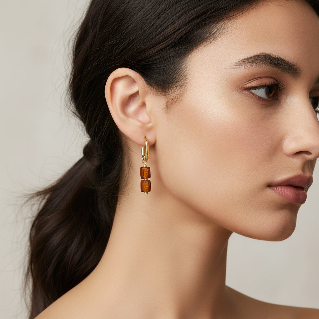 Glass Bead Hoops