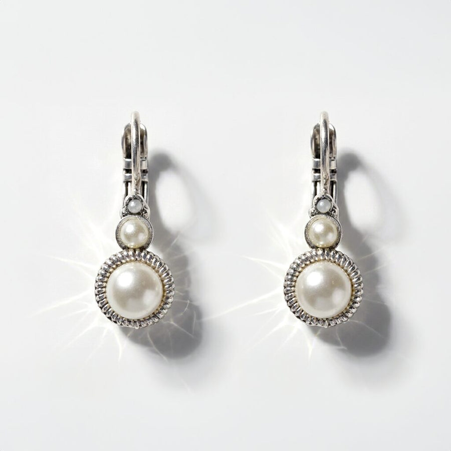 Swarovski Ronde Oorbellen Zilver
