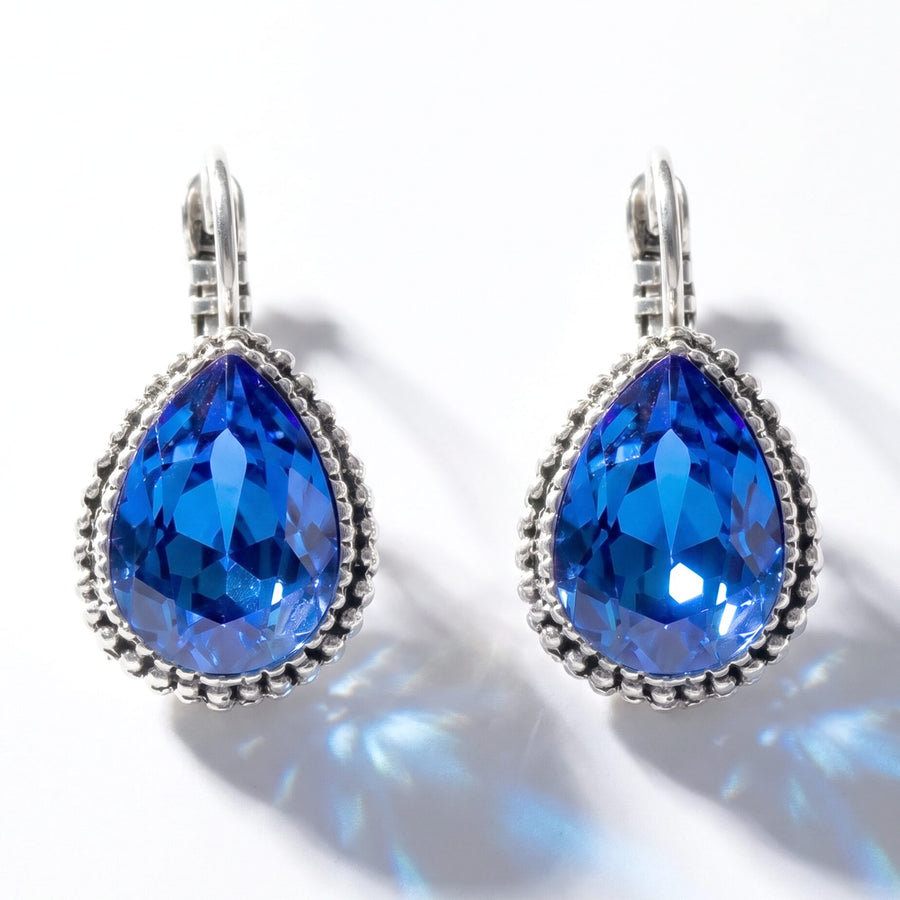 Swarovski Druppel Oorbellen 2,5 cm Zilver