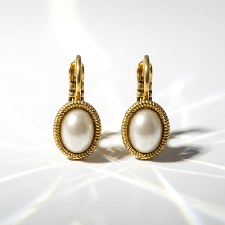 Cameo Earrings Klein Goud