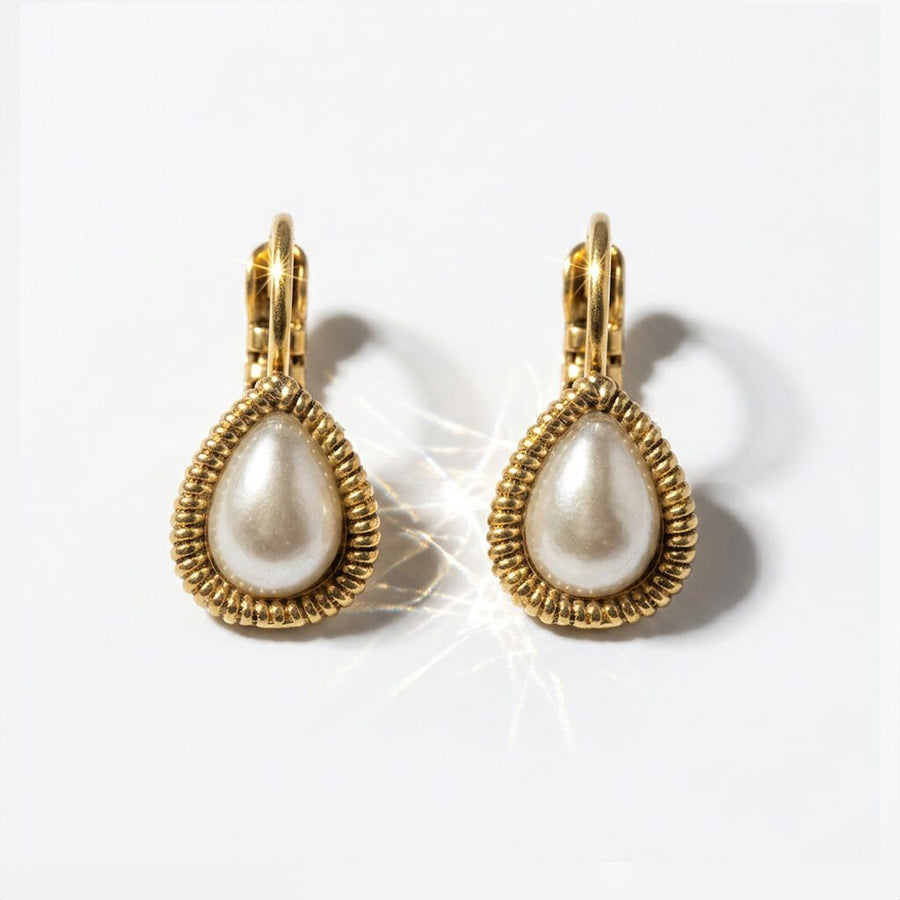 Swarovski Druppel Oorbellen Goud