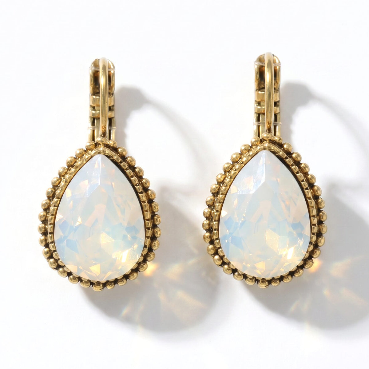 Swarovski Druppel Oorbellen 2,5 cm Goud
