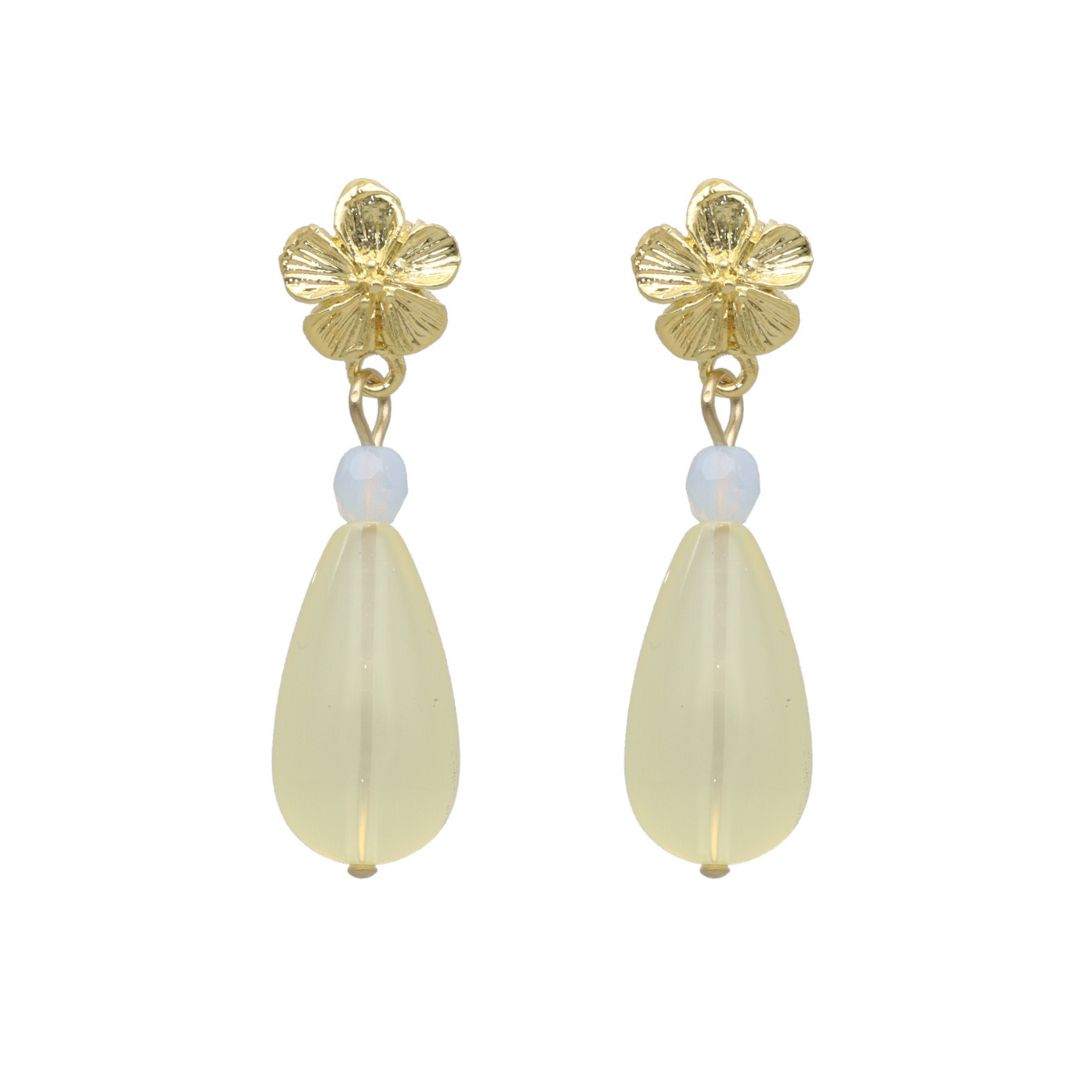 Flower Droplet Earrings