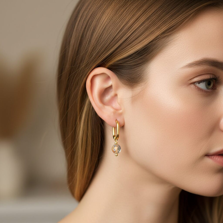 Glass Bead Hoops