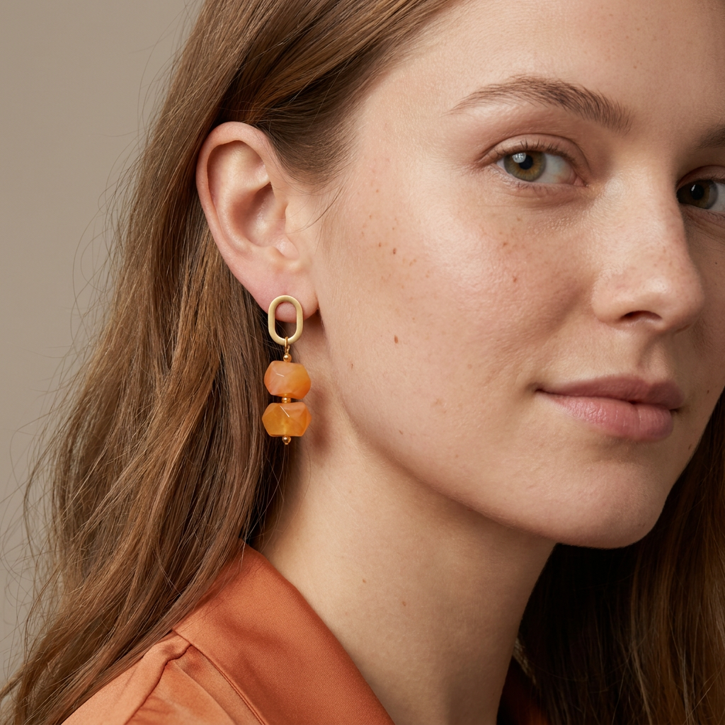 Stones Drop Earrings