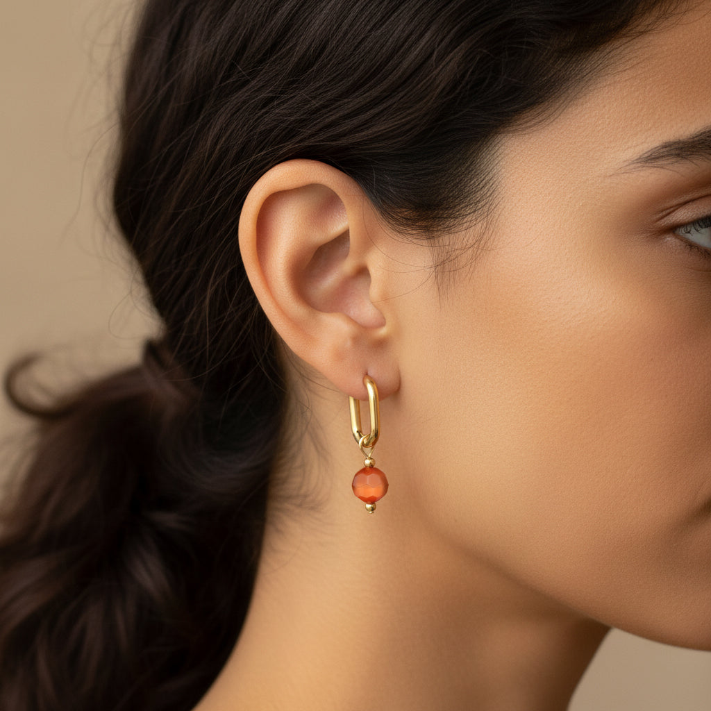 Glass Bead Hoops