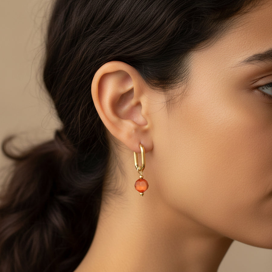Glass Bead Hoops
