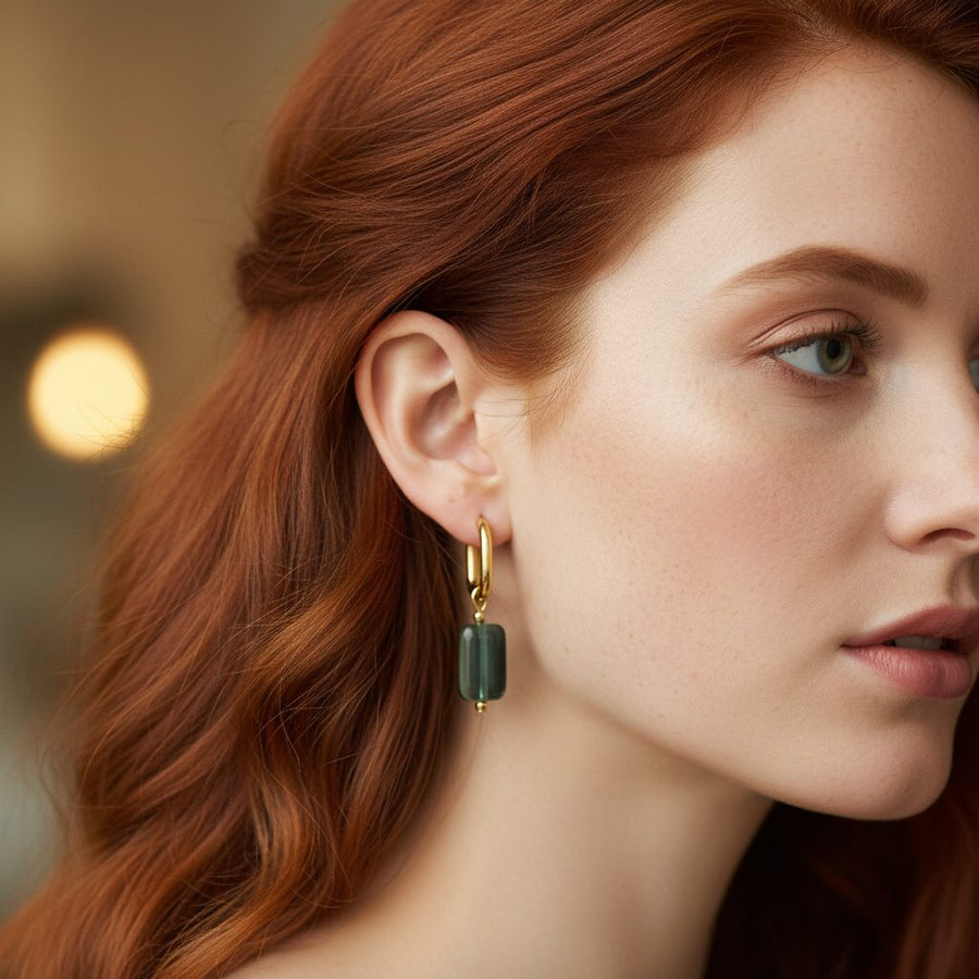 Glass Bead Hoops