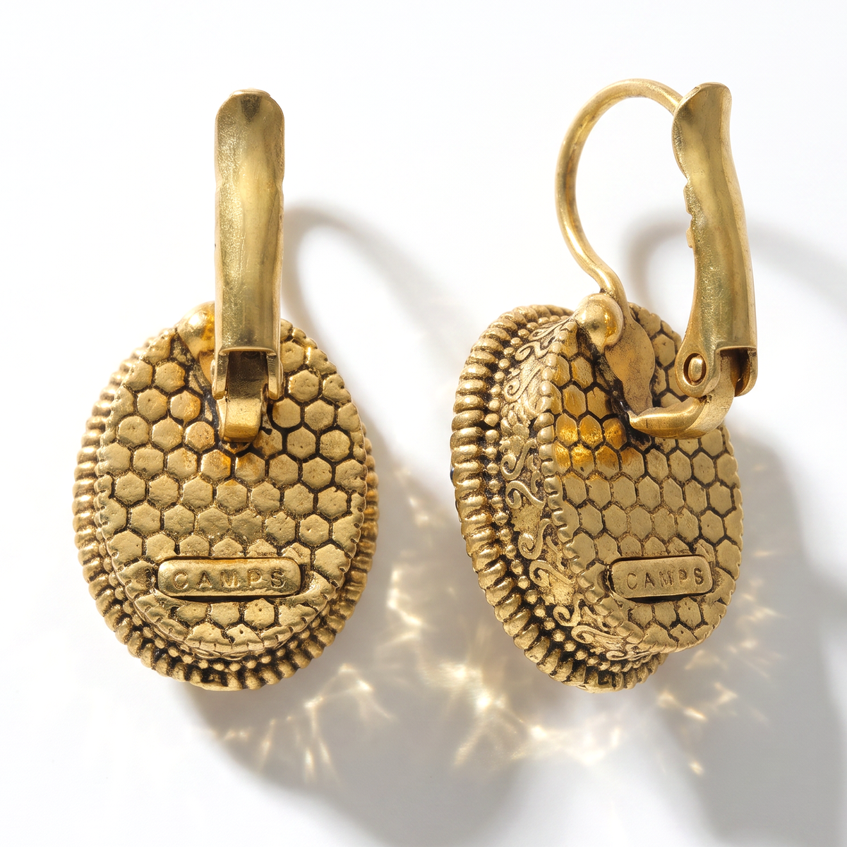 Cameo Earrings Groot Goud