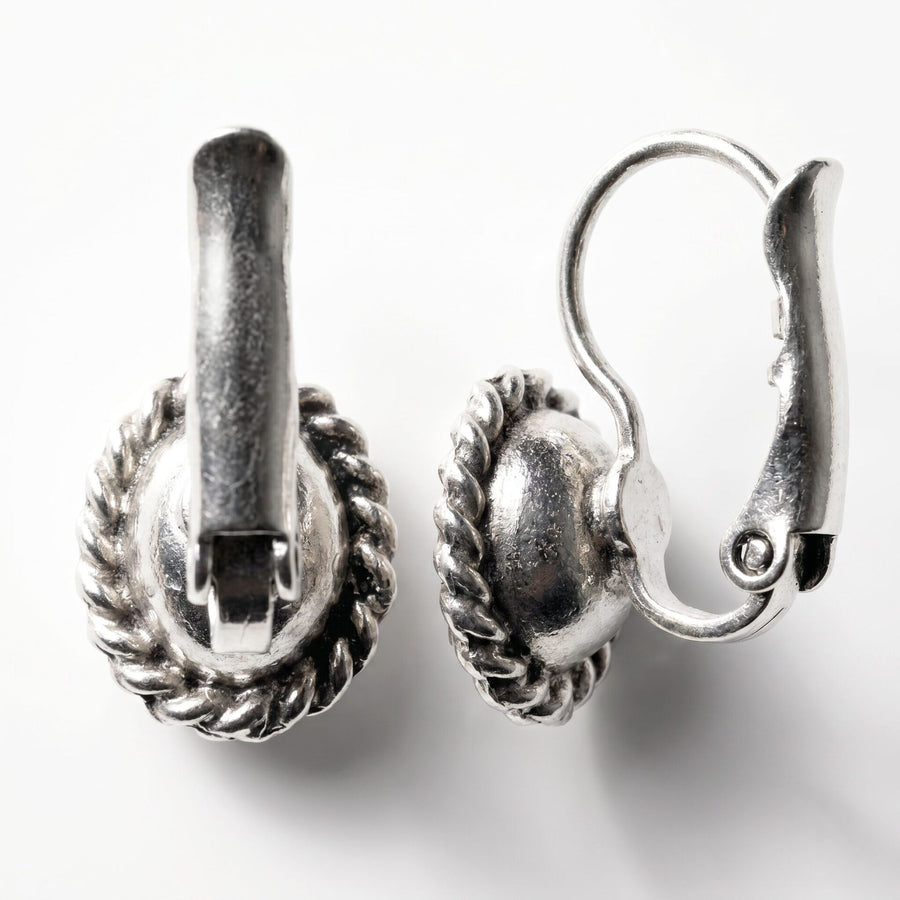 Swarovski Ovale Oorbellen 1,5 cm Zilver