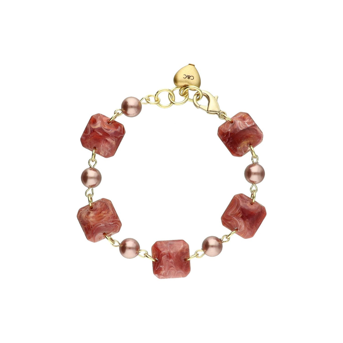 Marble & Pearl Bracelet
