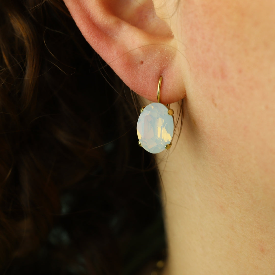 Swarovski Ovale Oorbellen Goud