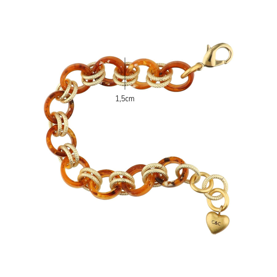 Double Gold Chain Bracelet