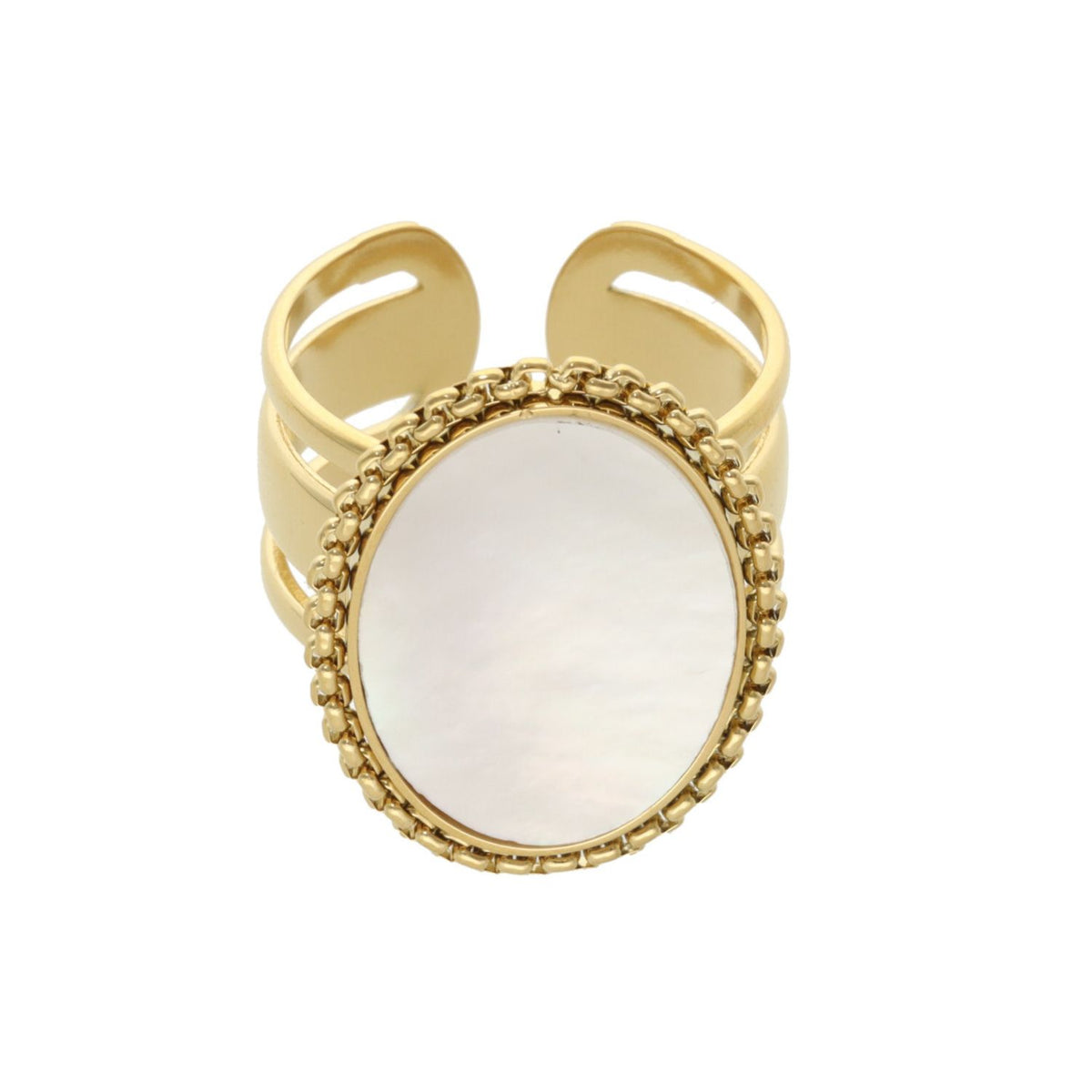 Oval Mother of Pearl Ring