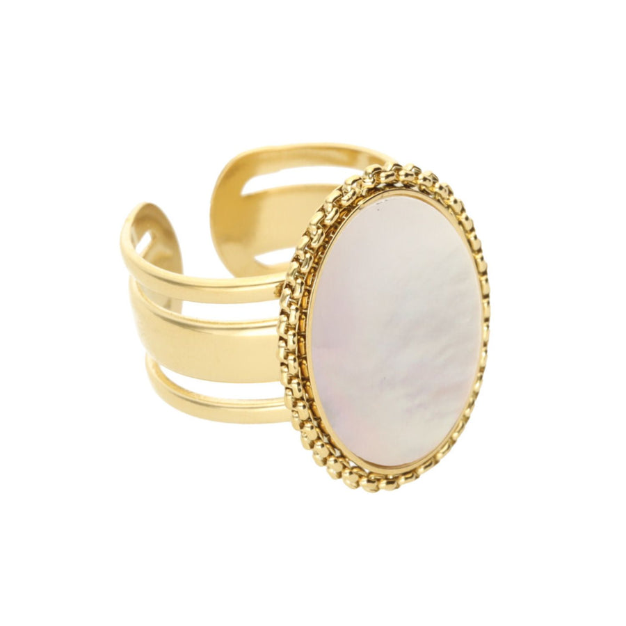 Oval Mother of Pearl Ring