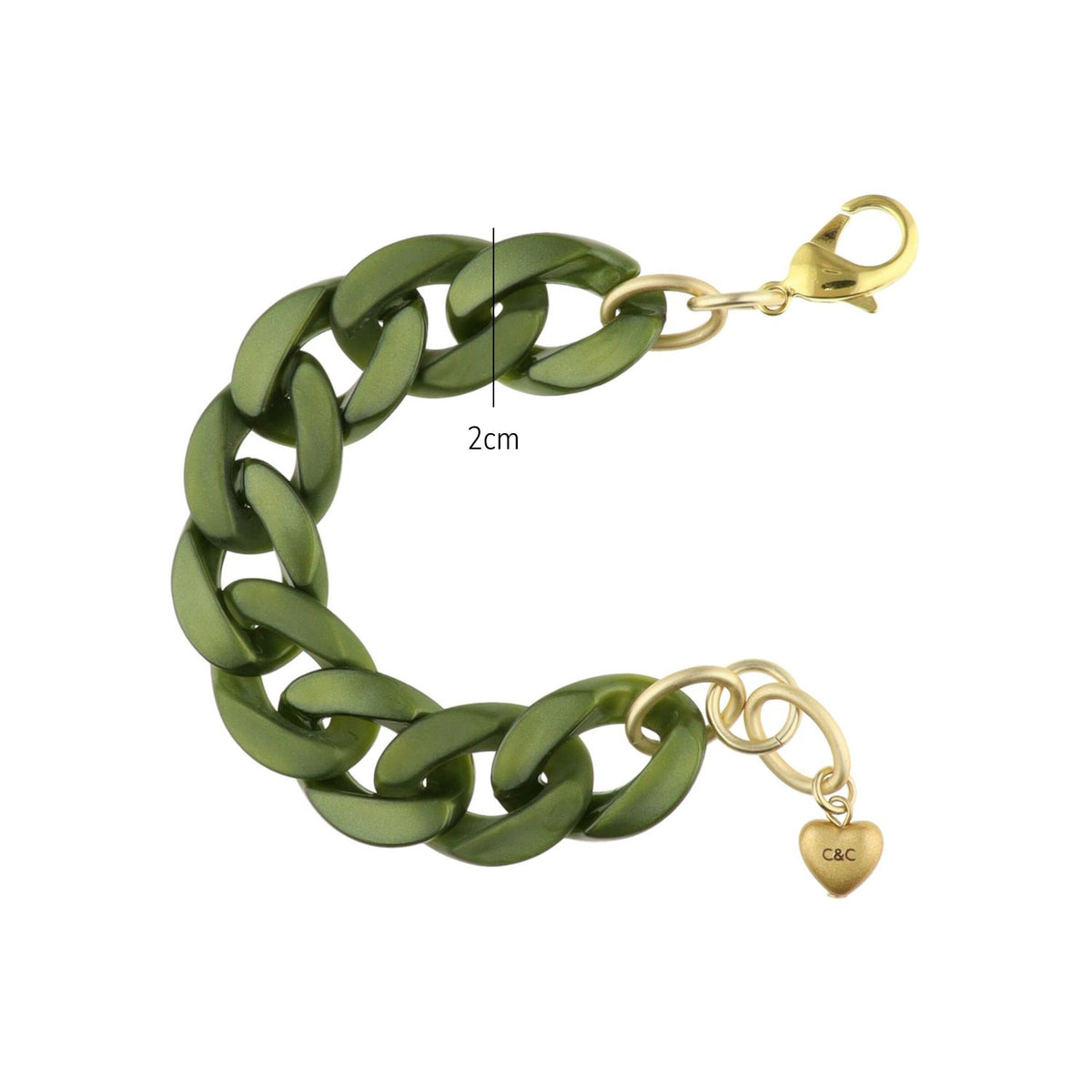 Flat Chain Bracelet Gekleurd