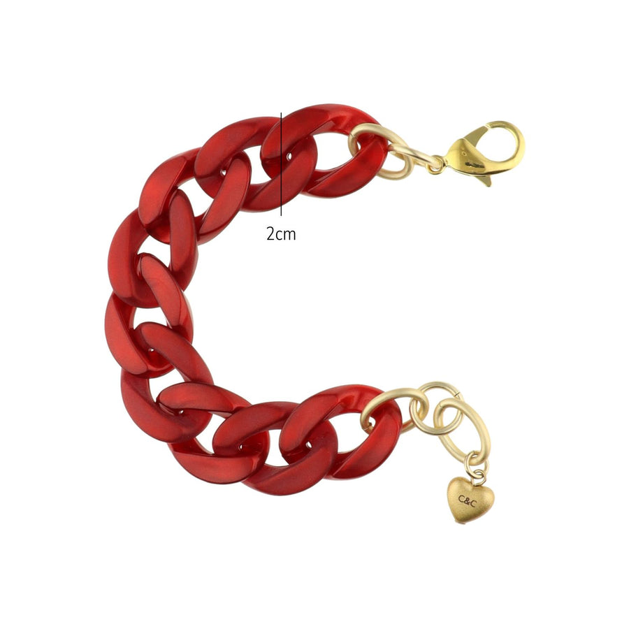 Flat Chain Bracelet Gekleurd