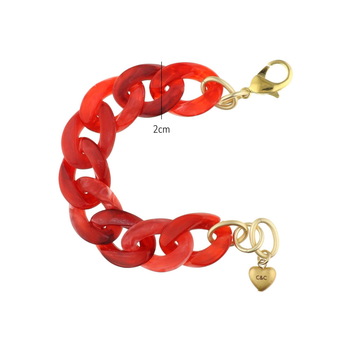 Flat Chain Bracelet Gekleurd