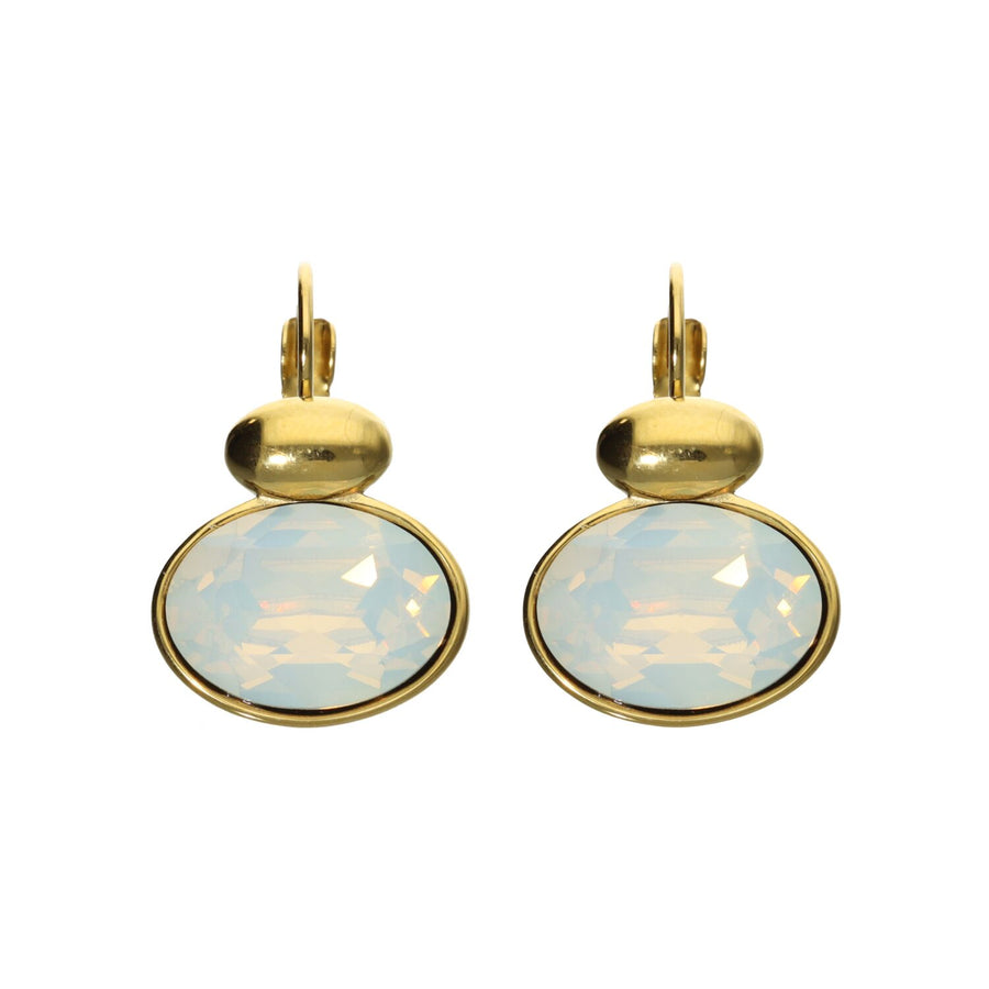Swarovski Ovale Dormeuses Goud