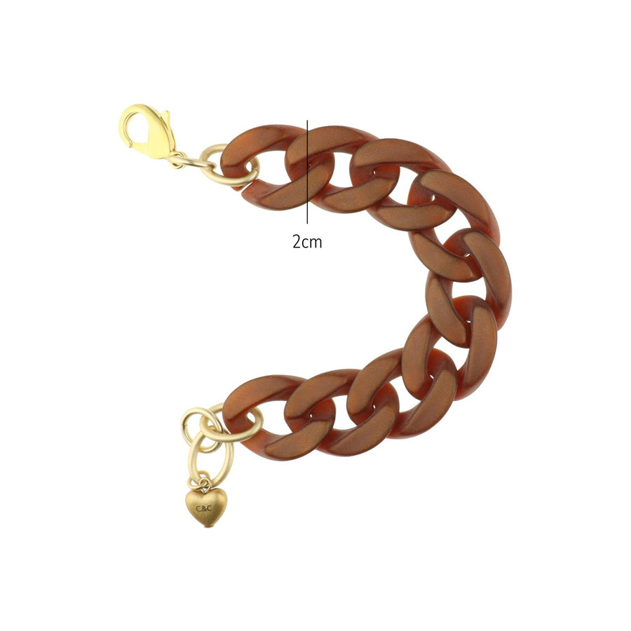 Flat Chain Bracelet Gekleurd