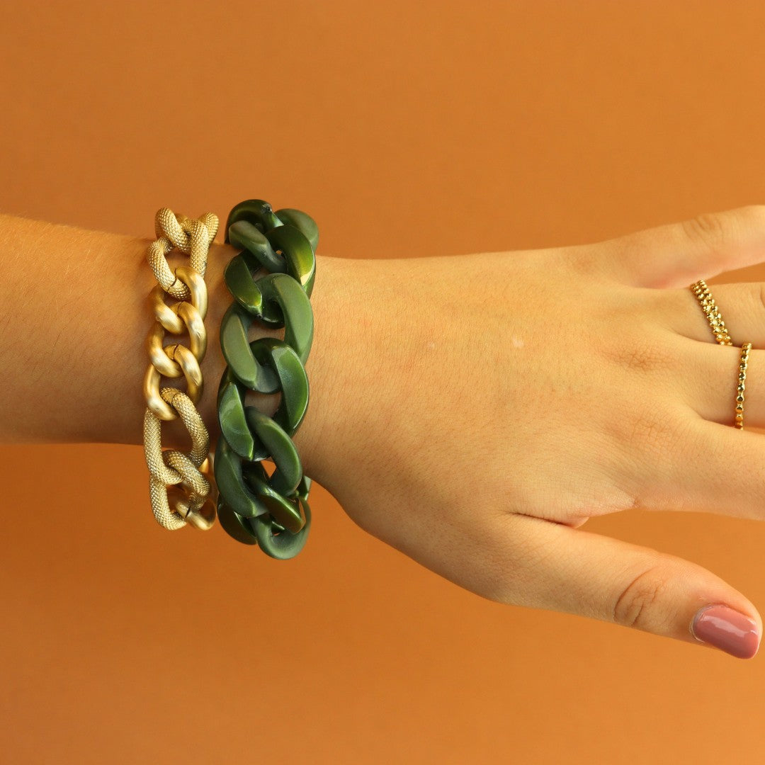 Flat Chain Bracelet Gekleurd