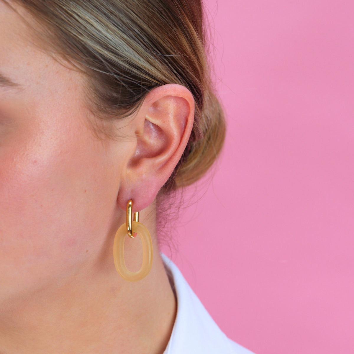 Oval Dangling Earrings