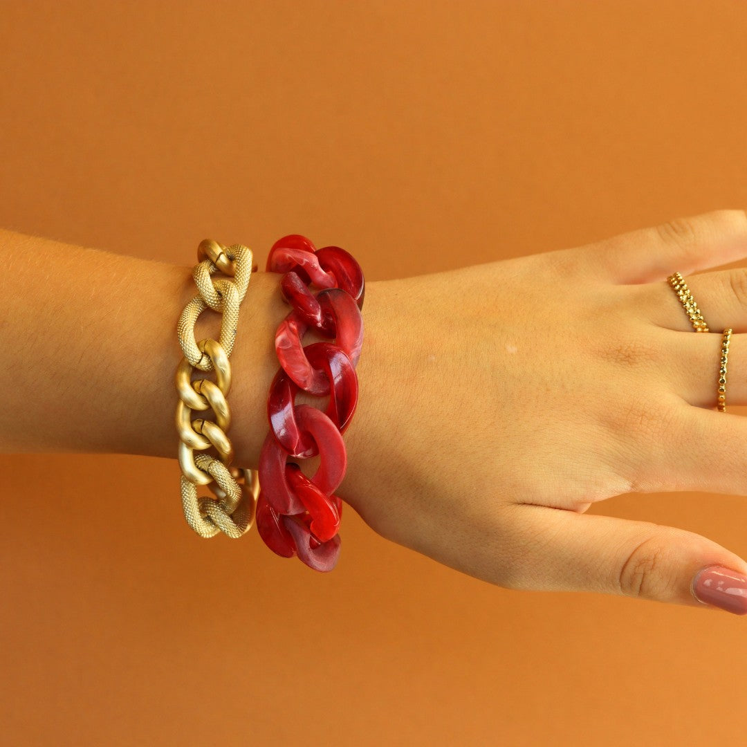 Flat Chain Bracelet Gekleurd
