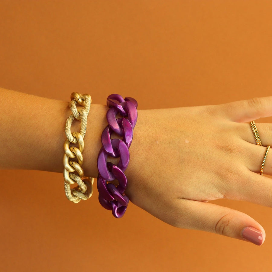 Flat Chain Bracelet Gekleurd