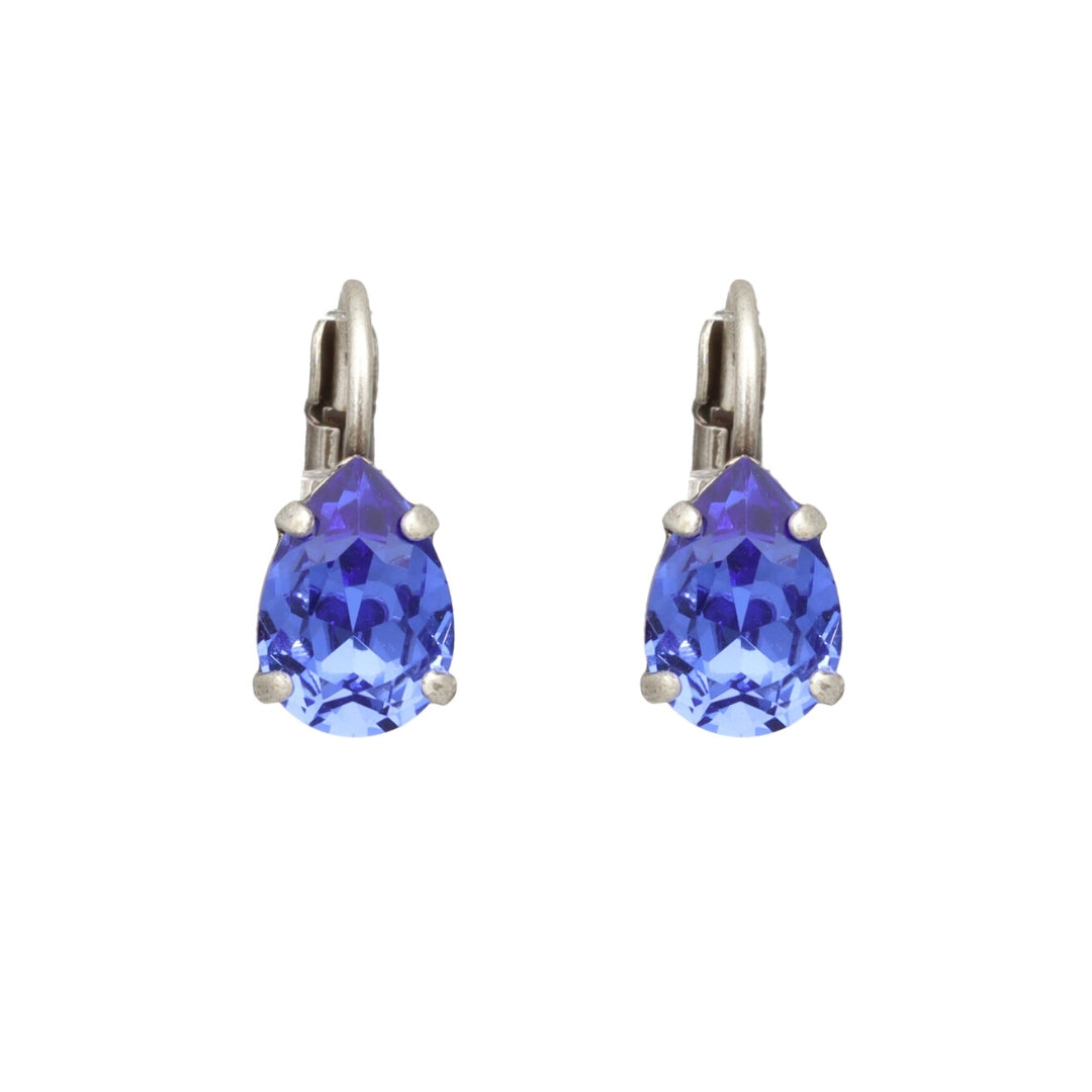 Swarovski Druppel Dormeuses Zilver