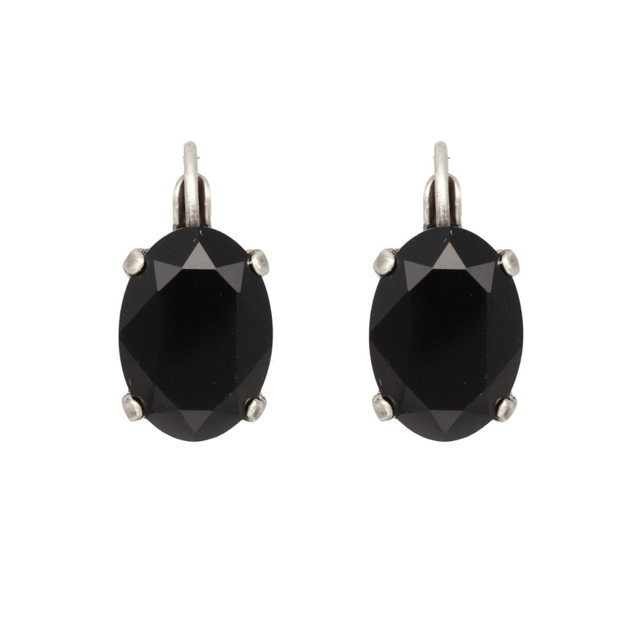 Swarovski Ovale Dormeuses Zilver