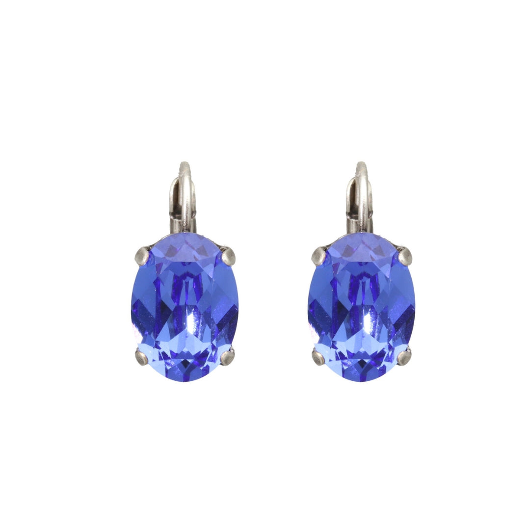 Swarovski Ovale Dormeuses Zilver
