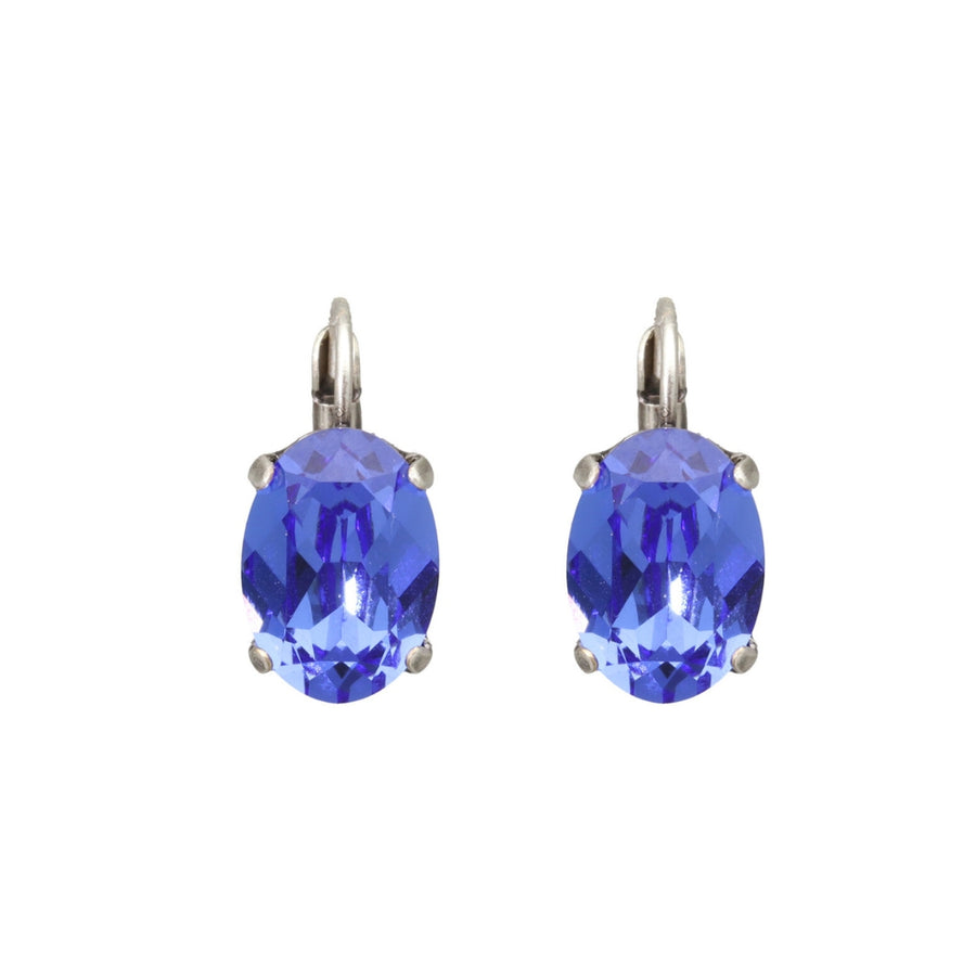 Swarovski Ovale Dormeuses Zilver