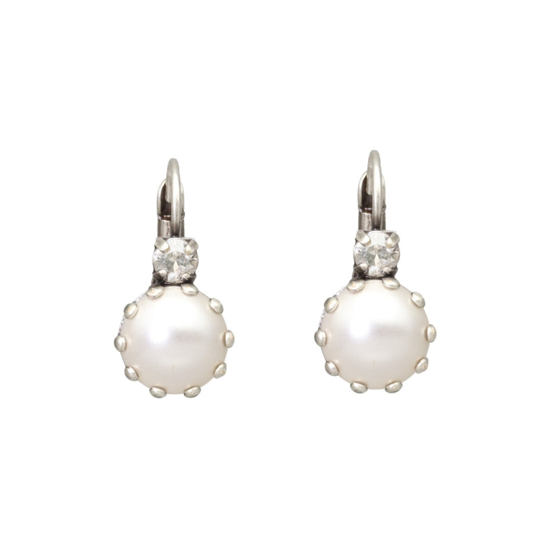 Swarovski Pearl Earrings Zilver