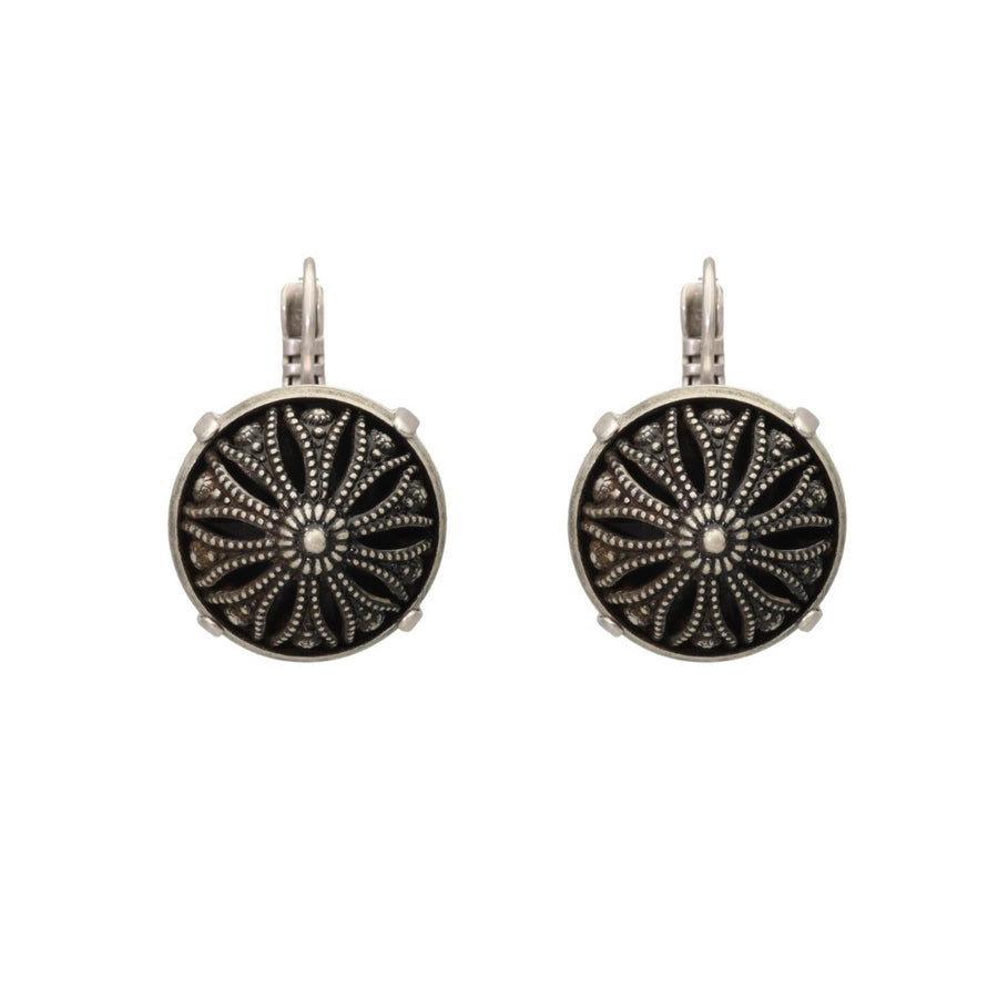 Black Lotus Earrings