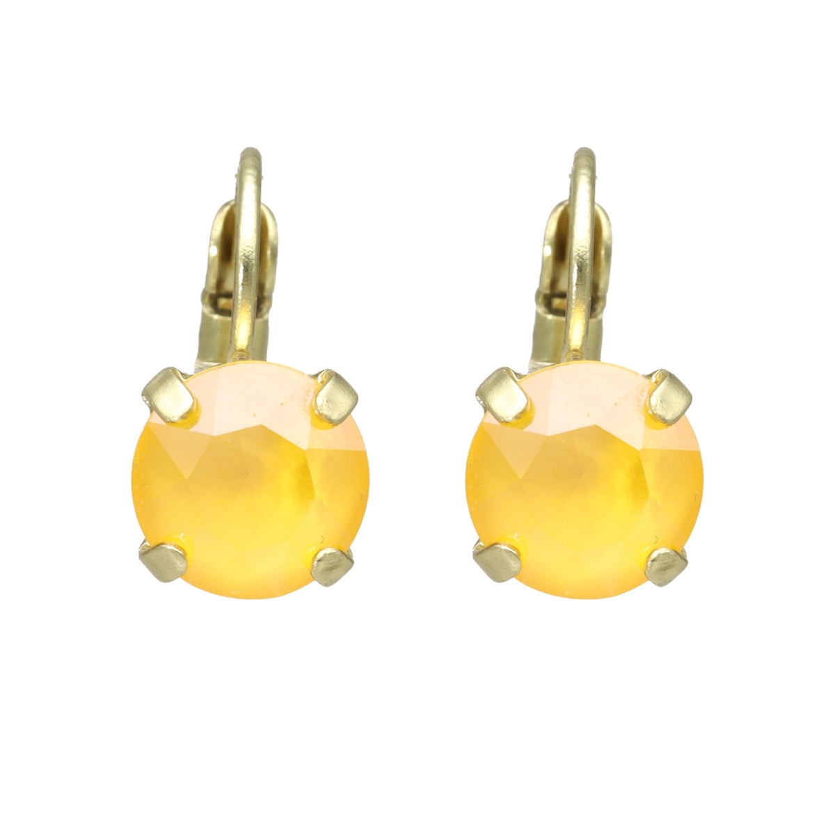 Swarovski Ronde Dormeuses Goud