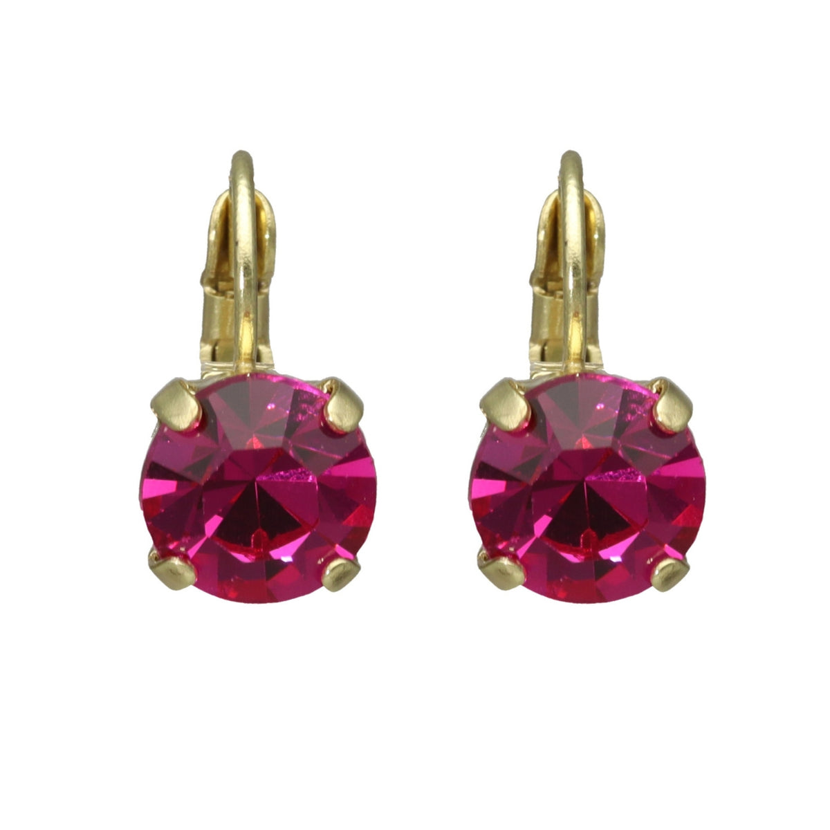 Swarovski Ronde Dormeuses Goud