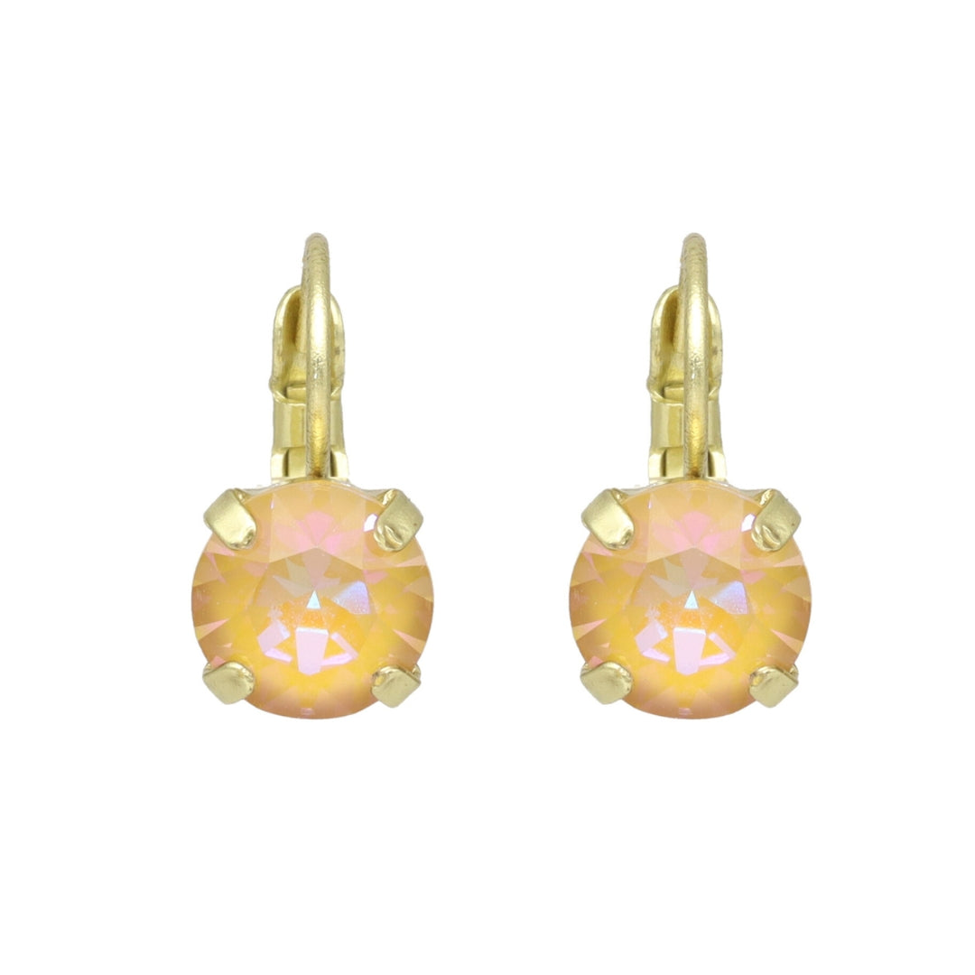 Swarovski Ronde Dormeuses Goud