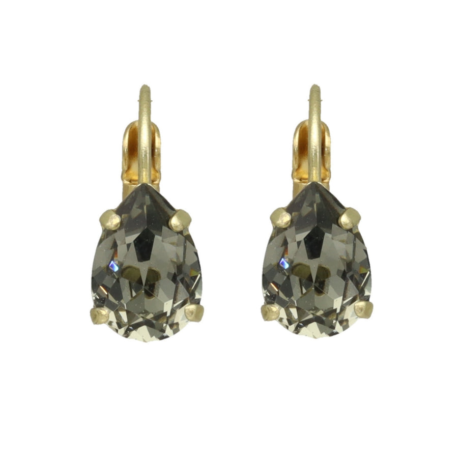 Swarovski Druppel Dormeuses Klein Goud