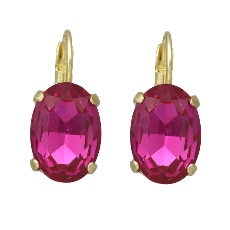 Swarovski Ovale Oorbellen Goud