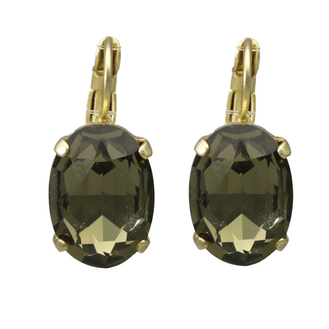 Swarovski Ovale Oorbellen Goud