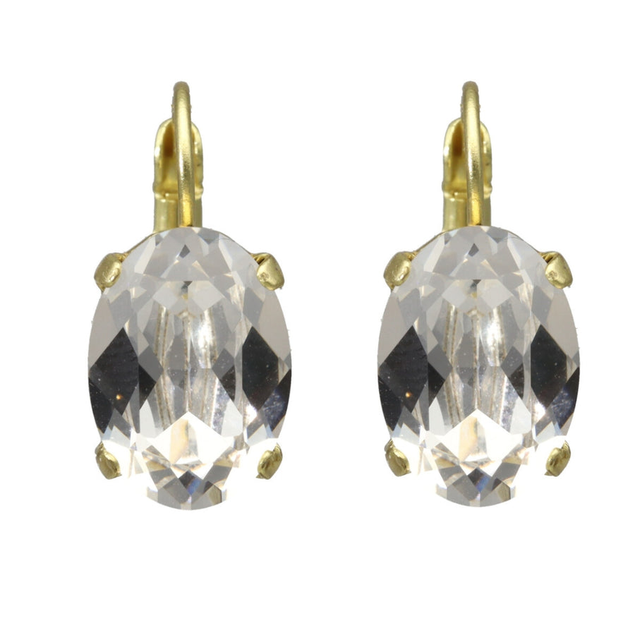 Swarovski Ovale Oorbellen Goud