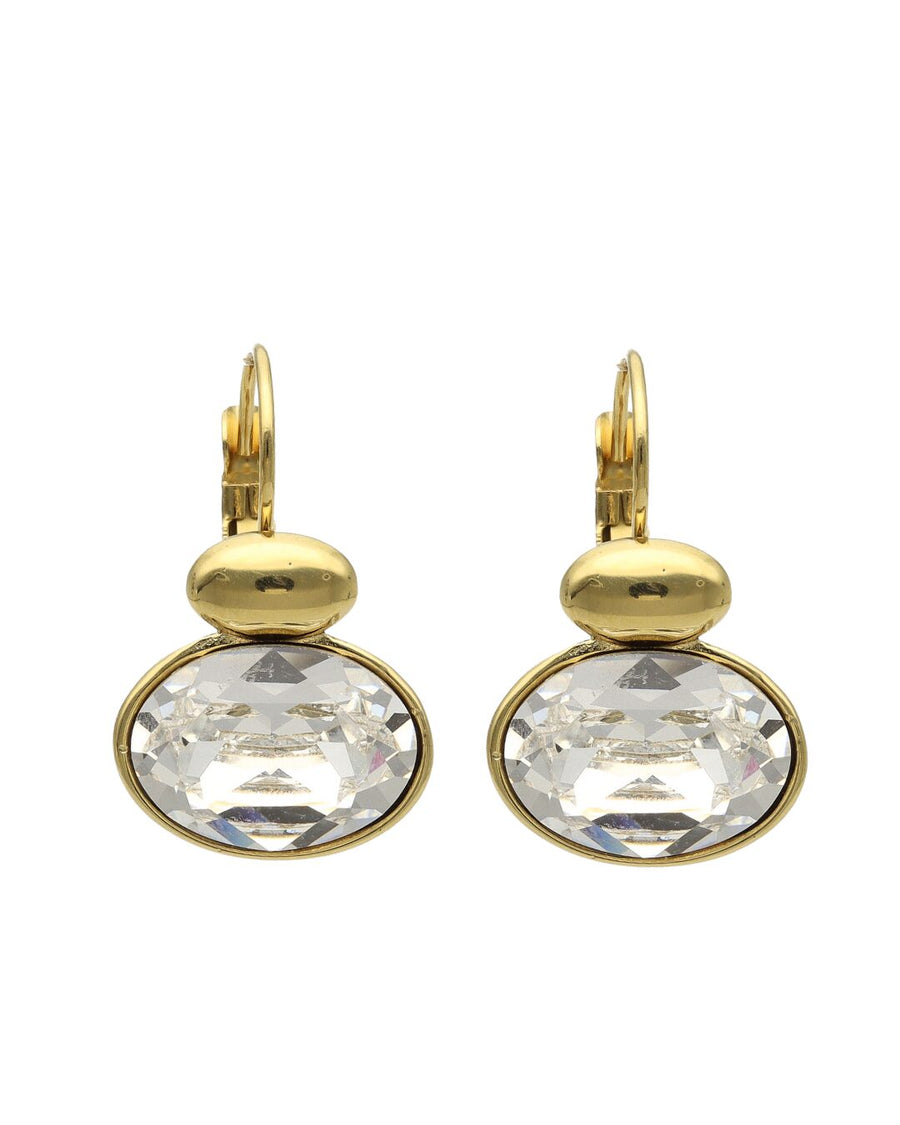 Swarovski Ovale Dormeuses Goud
