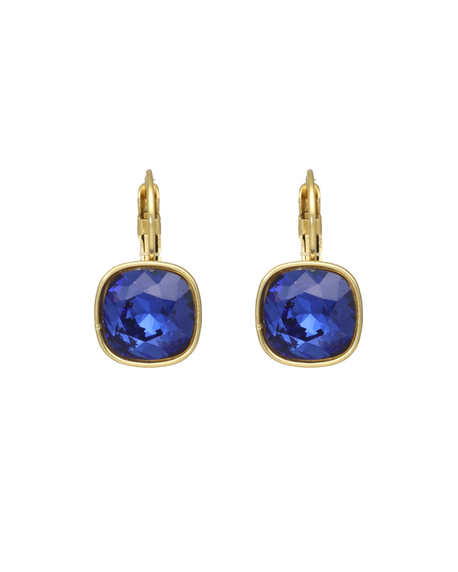 Swarovski Vierkante Dormeuses Goud