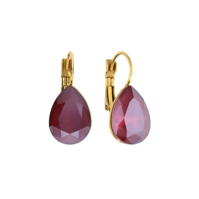 Druppel Dormeuses Goud met Swarovski kristal