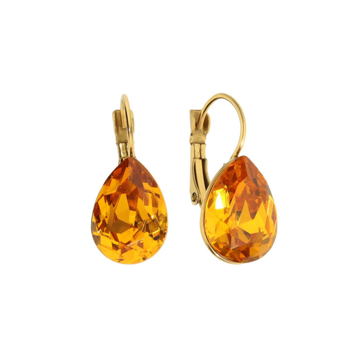 Swarovski Druppel Dormeuses Goud